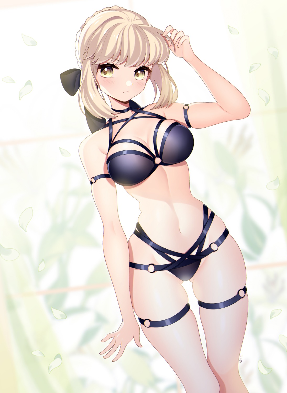 Loggi Fate Grand Order Saber Saber Alter Bikini Cleavage Garter